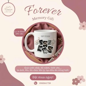 Ly in hình theo yêu cầu Forever Memory Gift