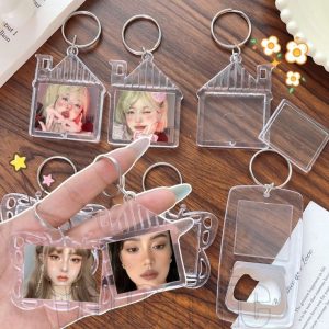 Móc khóa Mica trong suốt in ảnh theo yêu cầu Forever Memory Gift