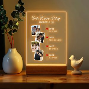 Đèn ngủ in ảnh theo yêu cầu quà tặng kỷ niệm Forever Memory Gift