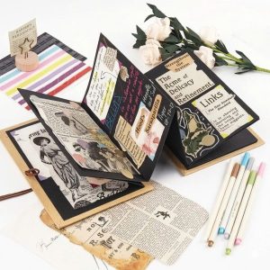Scrapbook dán ảnh handmade phong cách Vintage Forever Memory Gift