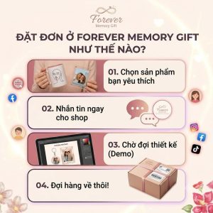 Hướng dẫn 4 bước đặt hàng quà tặng cá nhân hóa tại Forever Memory Gift